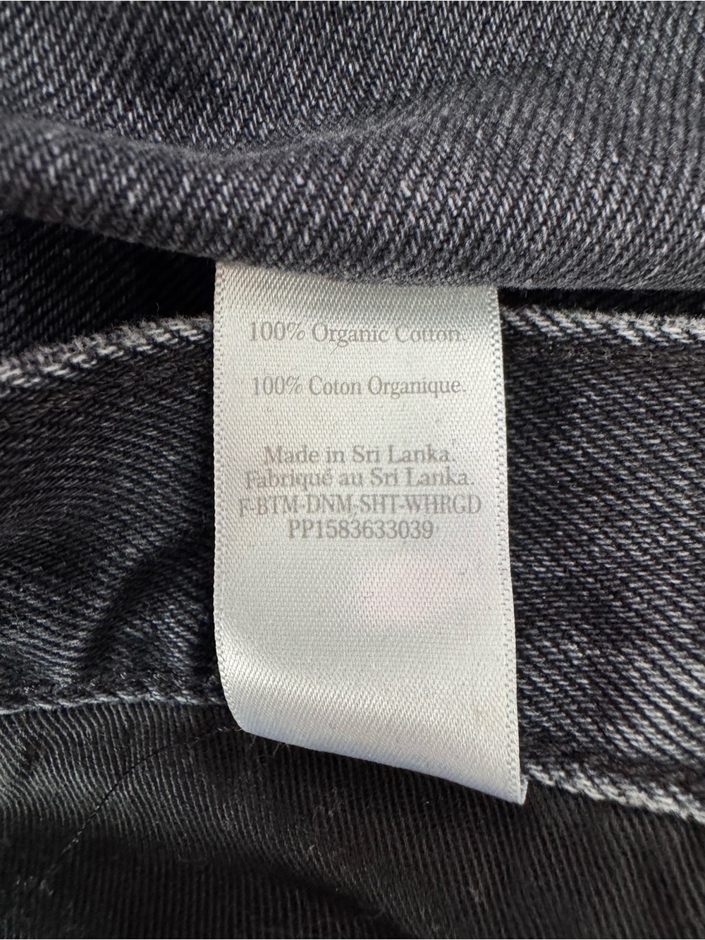 Everlane The Rigid Way High Jean Short Organic Cotton Cutoff Raw Hem Black 28 - Picture 10 of 10